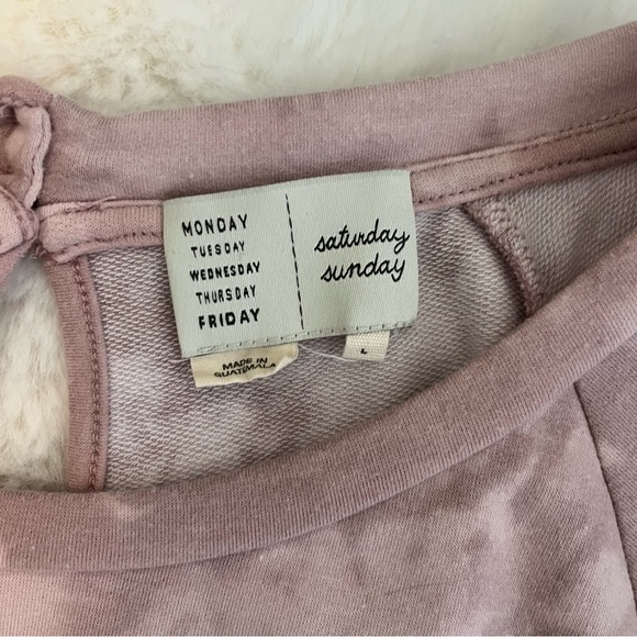 Saturday Sunday by Anthropologie Catia Tie-Die Pink Romper - size L - Picture 4 of 6